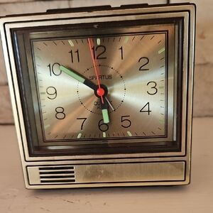 Gold and Black Alarm Clock